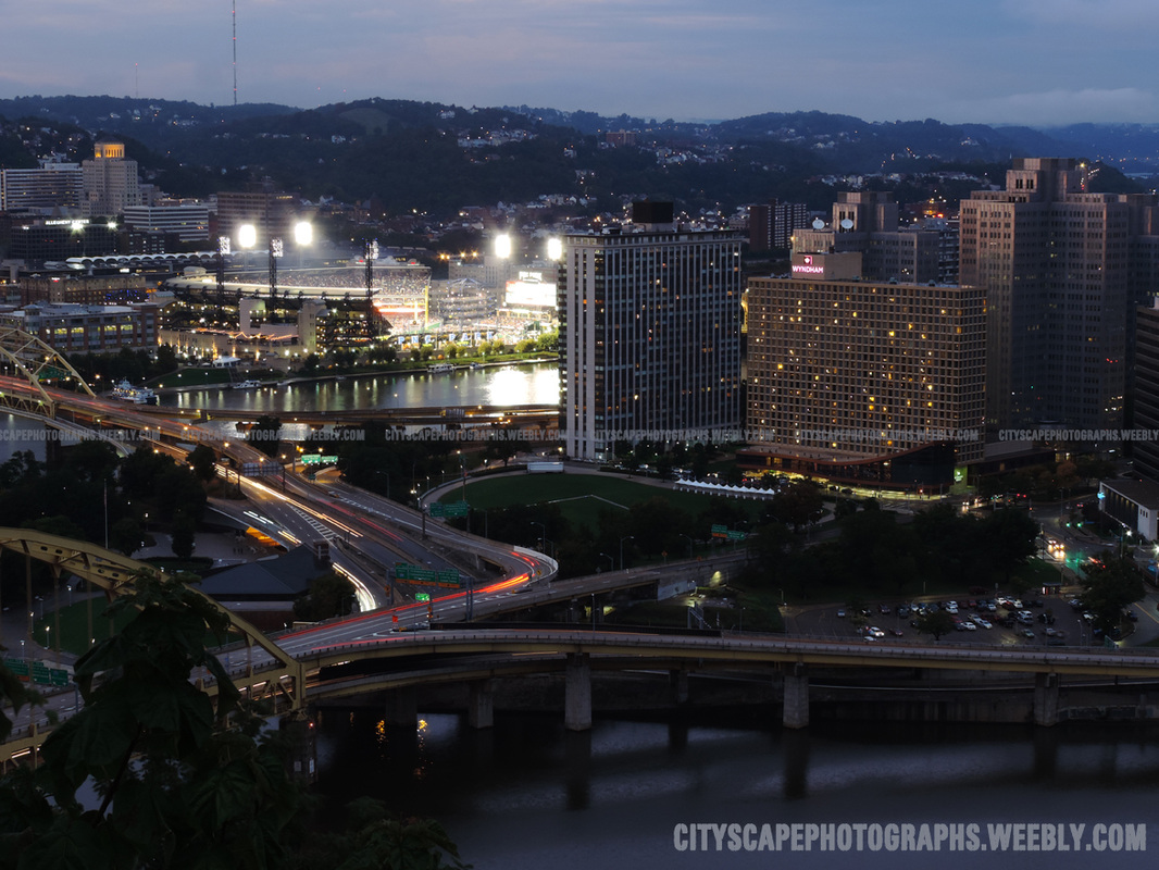 Picture, Pittsburgh, city, skyline, cityscape, downtown, Pennsylvania, buildings, architecture, skyscrapers, photograph, photography, USA, river, Mount washington, Allegheny, Ohio