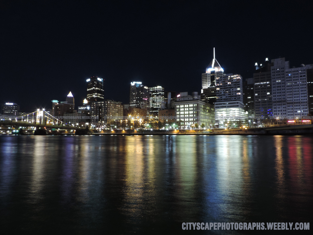 Picture, Pittsburgh, city, skyline, cityscape, downtown, Pennsylvania, buildings, architecture, skyscrapers, photograph, photography, USA, river, Mount washington, Allegheny, Ohio